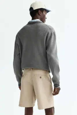 Short chino Relaxed Fit - Beige — photo 4