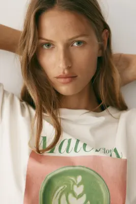 Pyjama imprimé - Crème/Matcha — photo 3