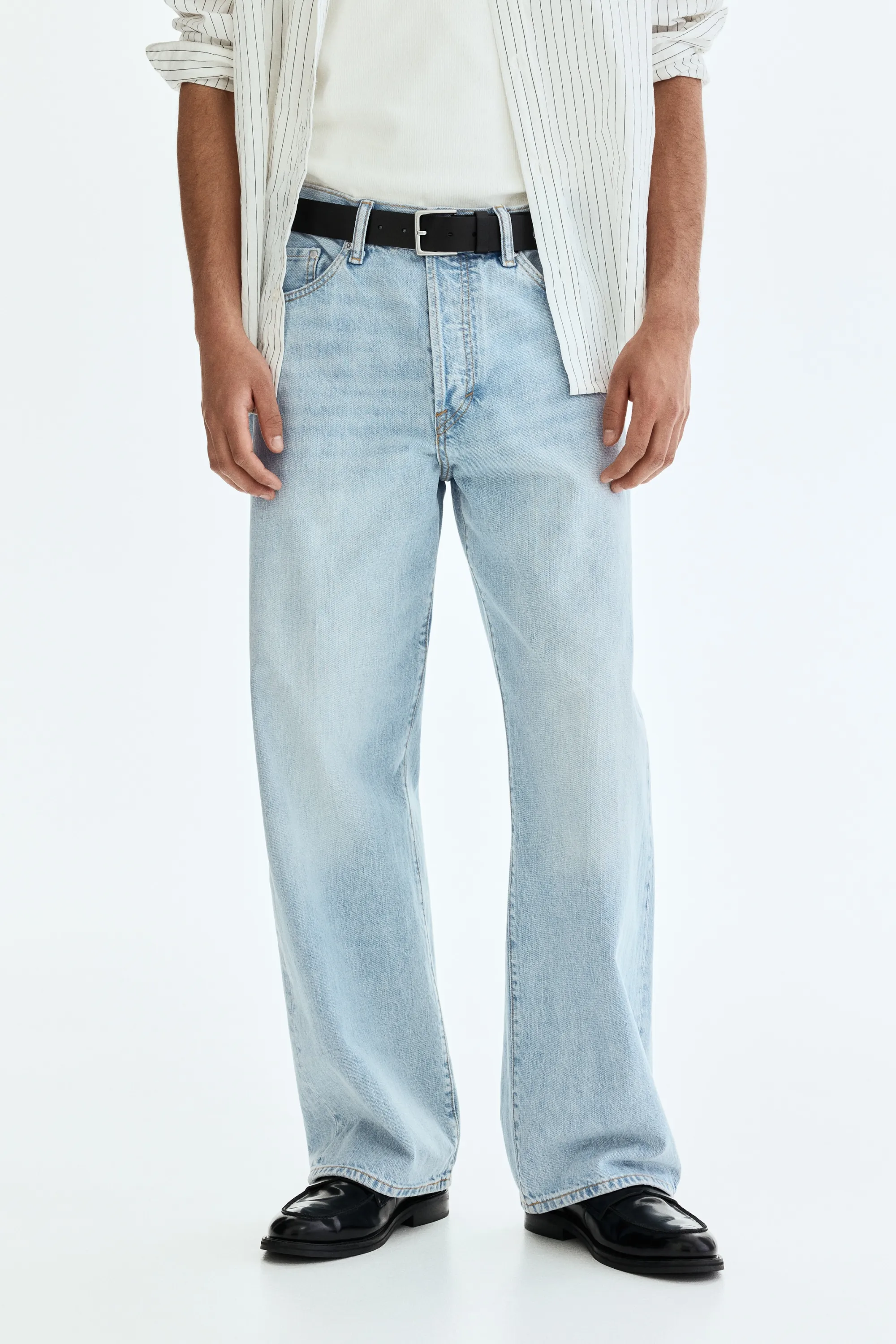 Loose Jeans - Bleu denim clair
