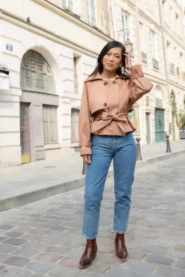 Trench Patricia - vieux rose — photo 3