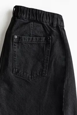 MAMA Jean à jambes barrel - Noir denim — photo 4