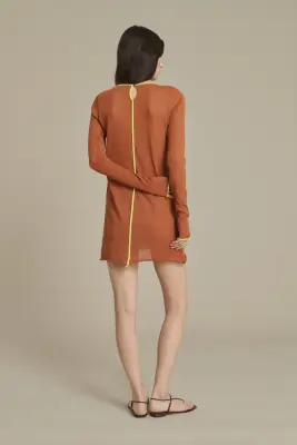ROBE IRENE MINI CARAMEL — photo 2