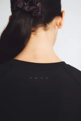 Top de sport chaud Fleece SoftMove™ - Noir — photo 3
