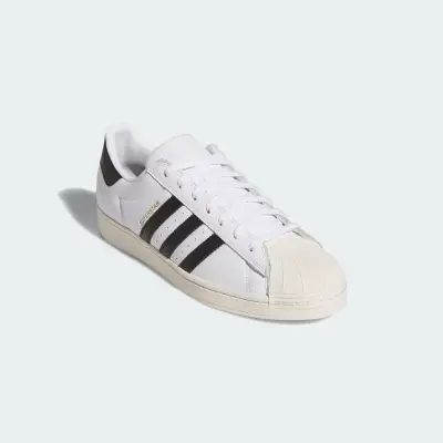 Chaussure adidas Superstar adv – White/Black/Gold — photo 3