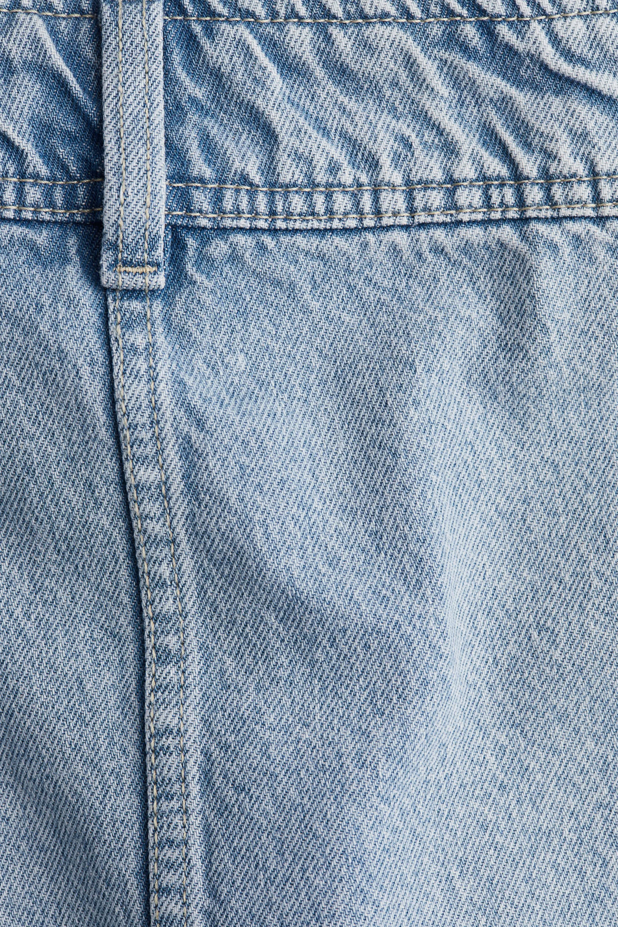Minijupe - Bleu denim clair