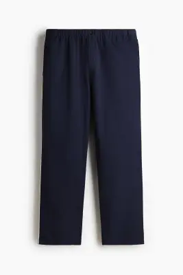 Chemise et pantalon de pyjama en coton - Bleu marine — photo 5