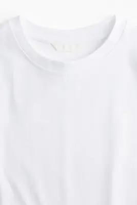 T-shirt oversize en coton - Blanc — photo 3