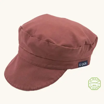 Casquette authentique du marin breton - Toile Brique — photo 1