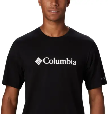 COLUMBIA BASIC LOGO TEE SHIRT Noir — photo 5