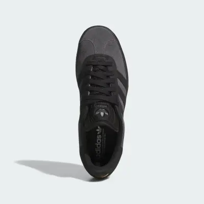 Chaussure adidas Gazelle adv- Grey Six/Core Black/Gold Metallic — photo 2