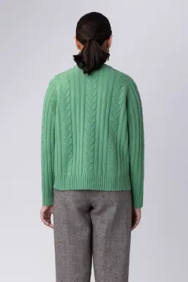 Pull en laine - vert amande — photo 3
