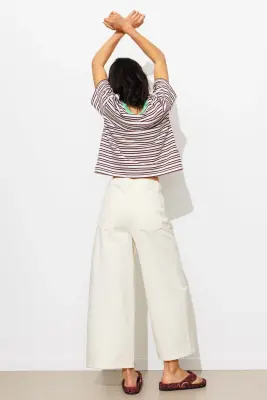 Pantalon court et large Femme — photo 4