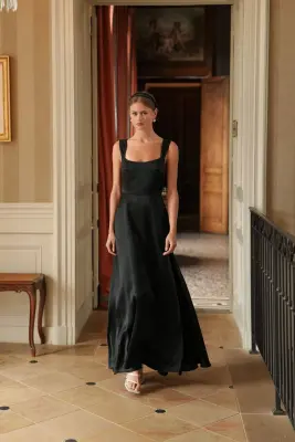 Suzanne Maxi Dress - Black — photo 4