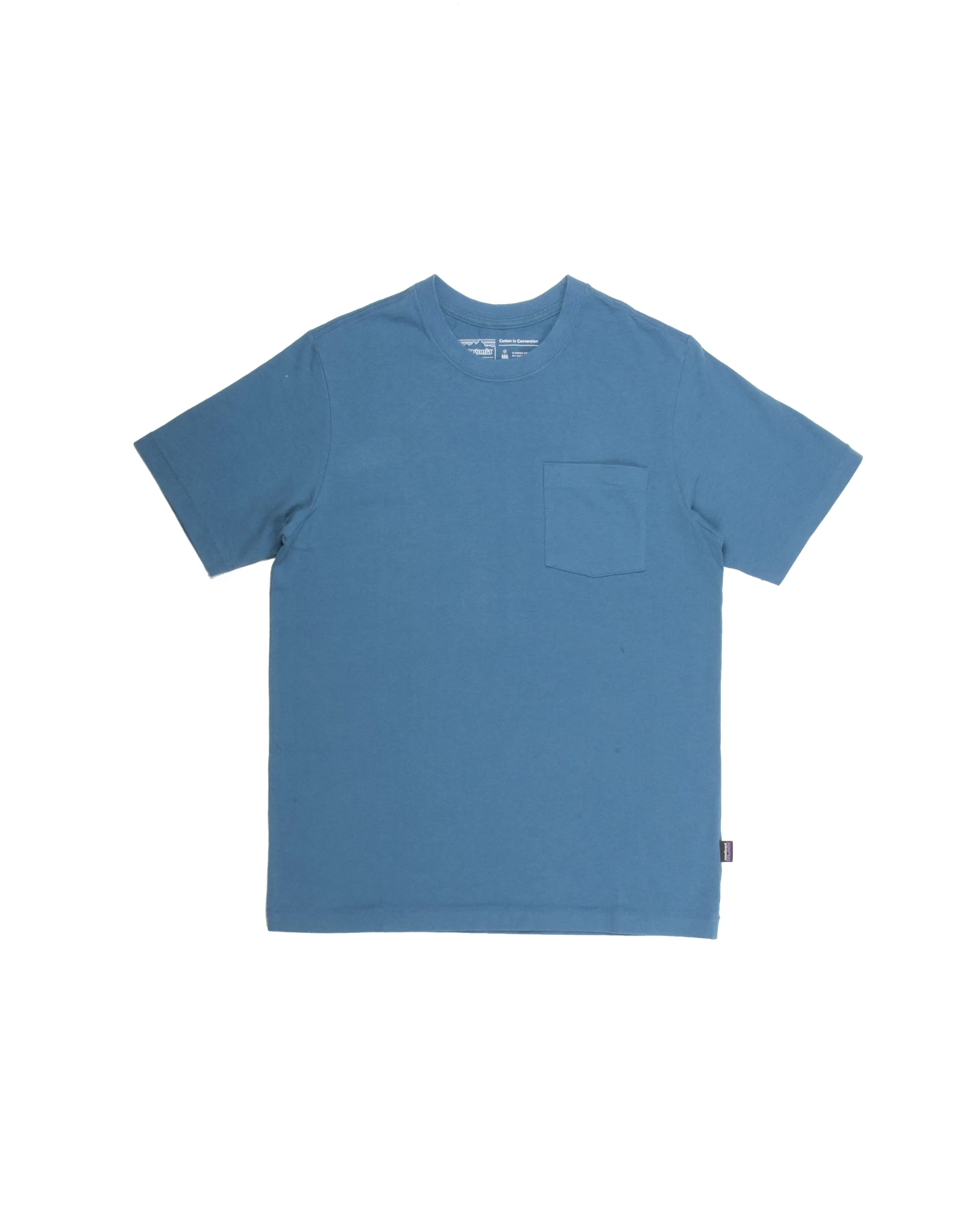 Cotton In Conversion Mw Pocket Tee Wavy Blue