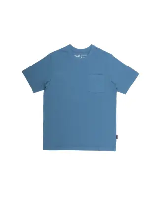 Cotton In Conversion Mw Pocket Tee Wavy Blue — photo 1