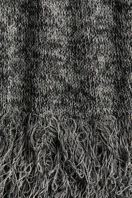 Top en maille avec franges - Gris foncé/blanc chiné — photo 5