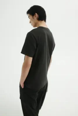 T-shirt Cooling Regular Fit - Vert kaki foncé — photo 3