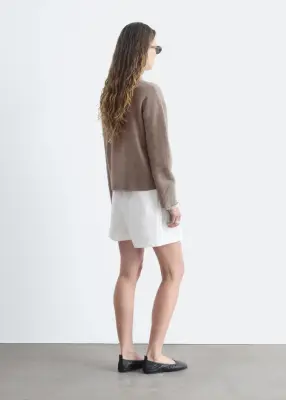 Pull décontracté en maille - Beige taupe — photo 5