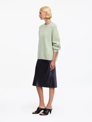 Pull en mélange de laine et d'alpaga - Sauge — photo 1