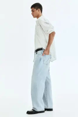 Loose Jeans - Bleu denim clair — photo 3