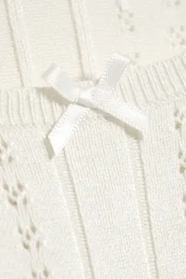 Pull ajusté en maille - Blanc — photo 3