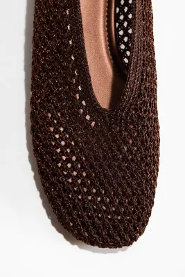 Ballerines tressées - Marron foncé — photo 2