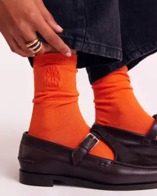 Chaussettes Tobby orange vif — photo 2