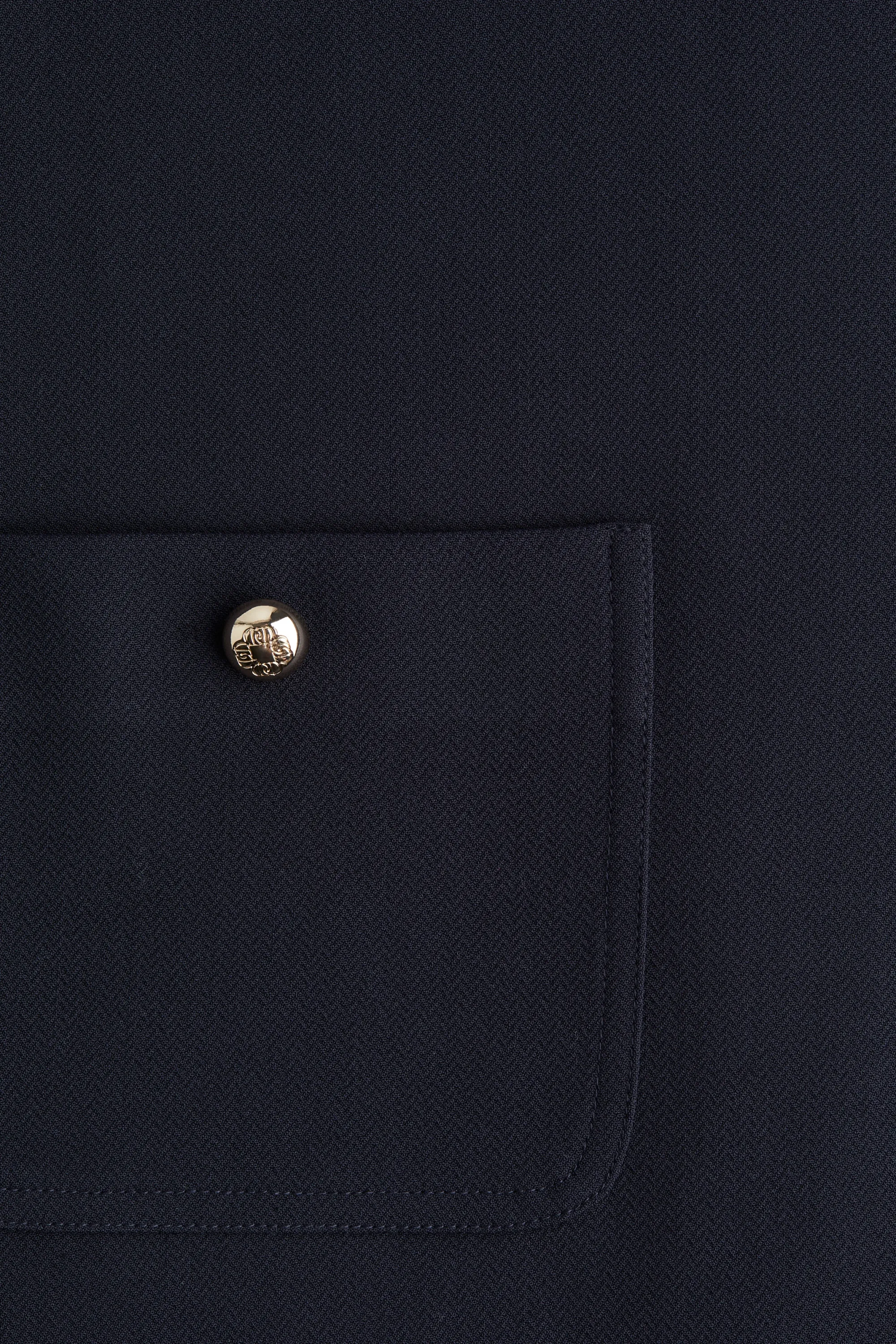 Robe droite avec poches - Bleu marine
