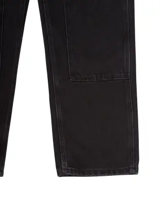 W Nashua Double Knee Pant Smith Denim Black Stone Washed — photo 4