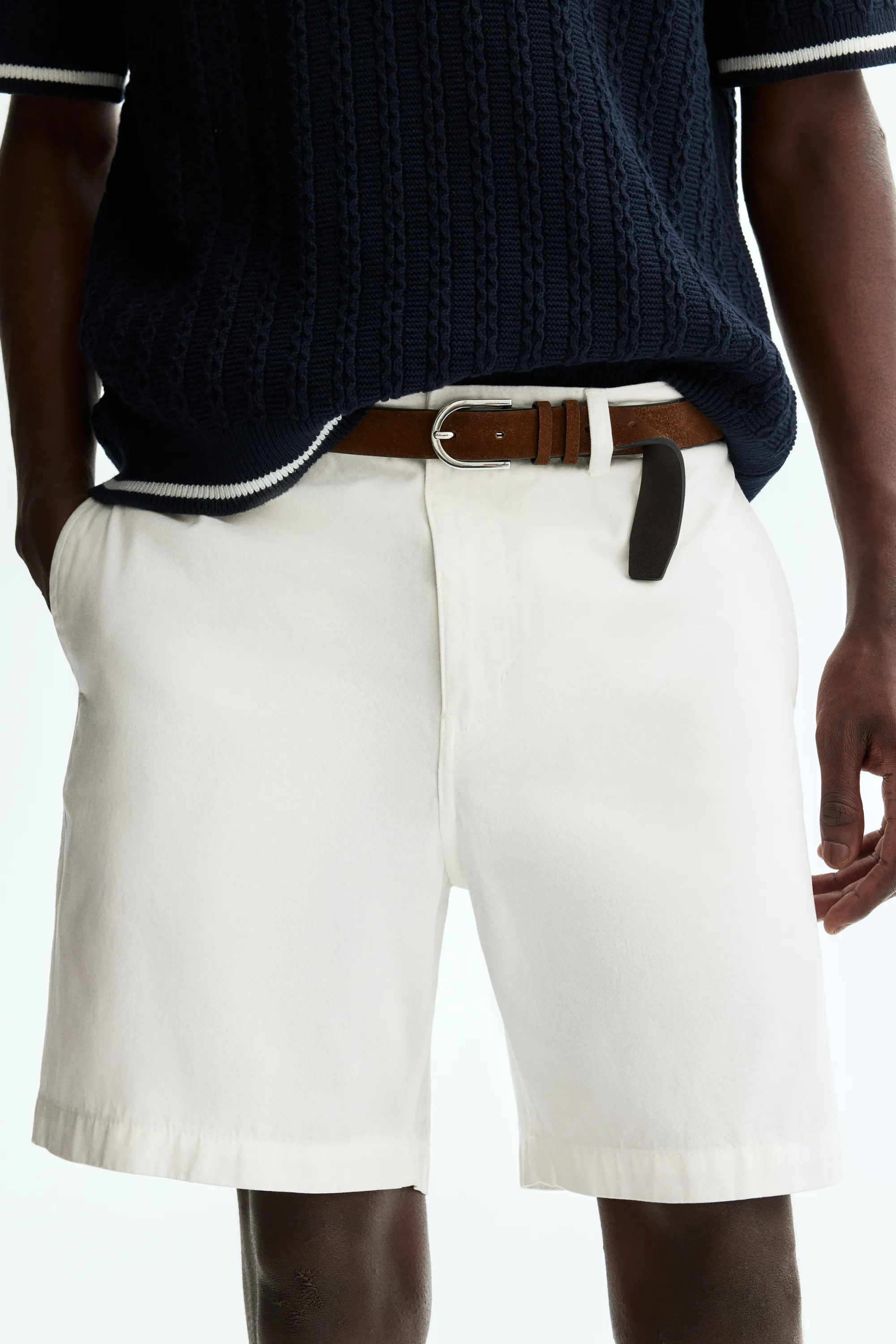 Short chino Relaxed Fit - Blanc