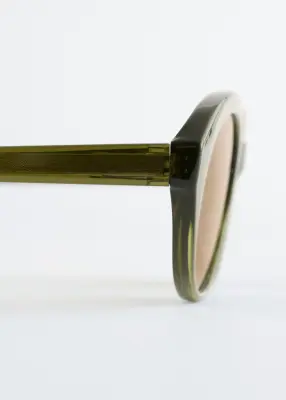Lunettes de soleil à monture ovale - Vert — photo 3