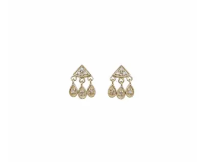 Nouveau ! ROOM SERVICE JEWELRY Boucles d'oreilles Yami Diamants — photo 2