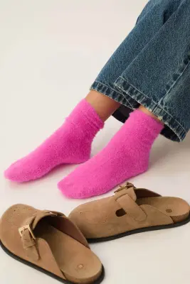 Chaussettes Pierette Rose Fluo — photo 2