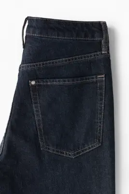 Curvy Fit Slim High Jeans - Bleu denim foncé — photo 1