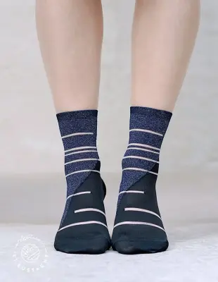 Chaussettes Tate Modern (plusieurs couleurs) – Atelier St-Eustache - Bleu — photo 3