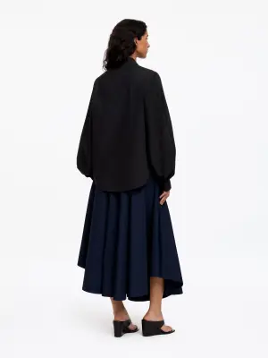 Chemise en coton Pima - Noir — photo 2