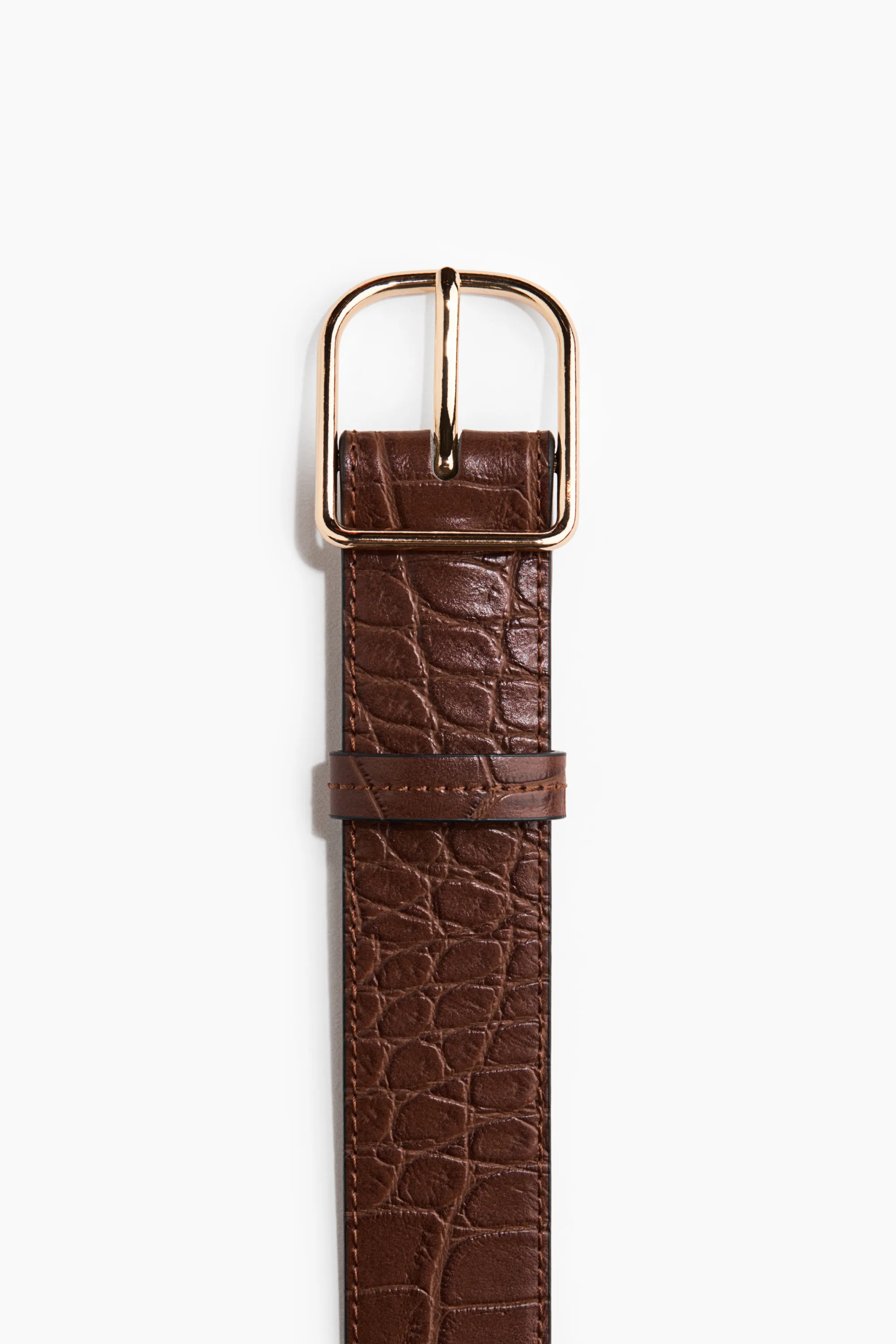 Ceinture - Marron/motif croco