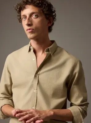 Chemise Mercer Mixed Beige — photo 1