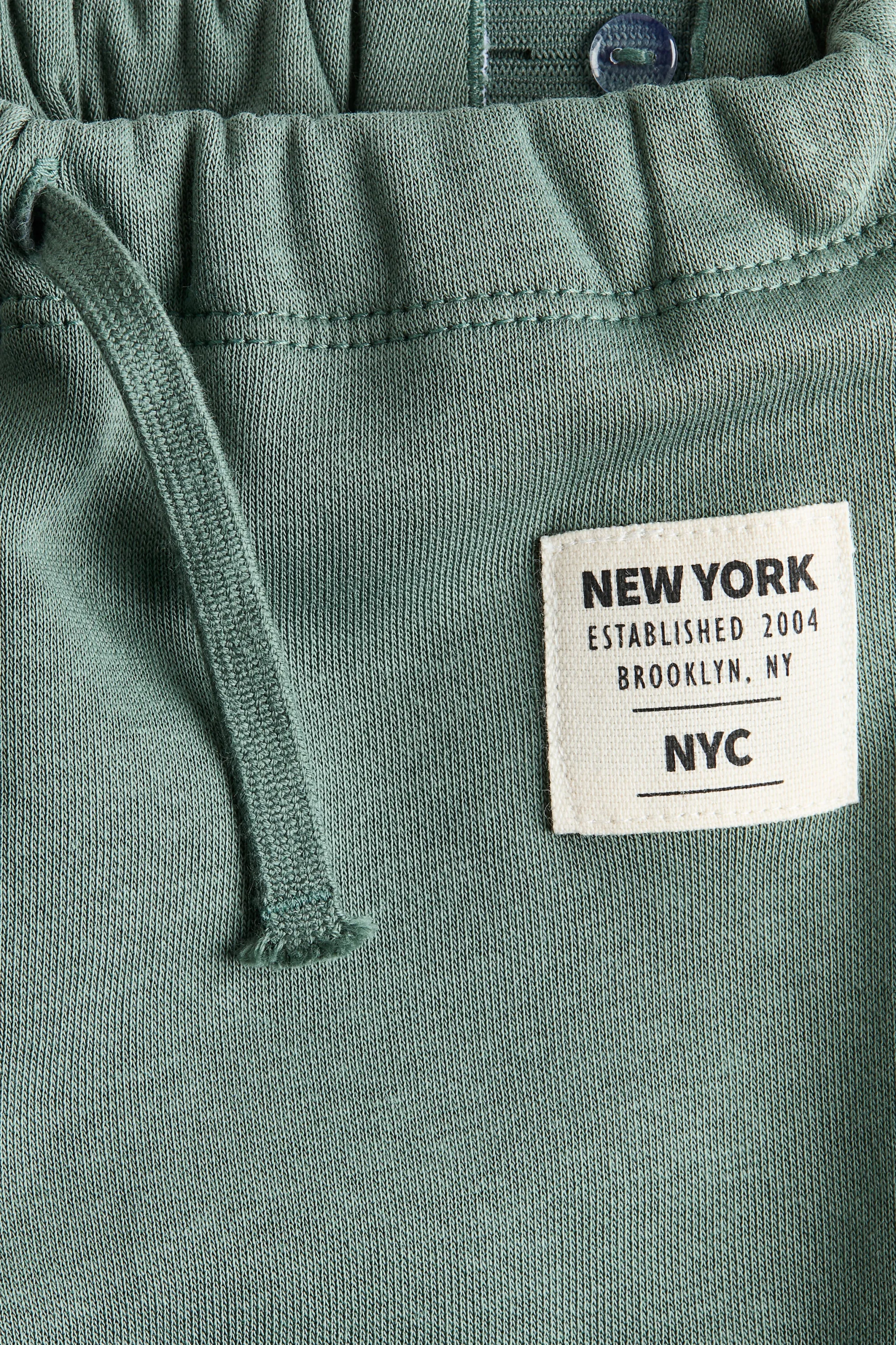 Pantalon jogger en molleton - Vert ancien