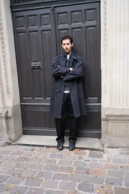Kaptain Sunshine – Stand Collar Coat KS26FCO05 – CHARCOAL — photo 2