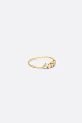 BAGUE ROSE DIAMANTS — photo 2