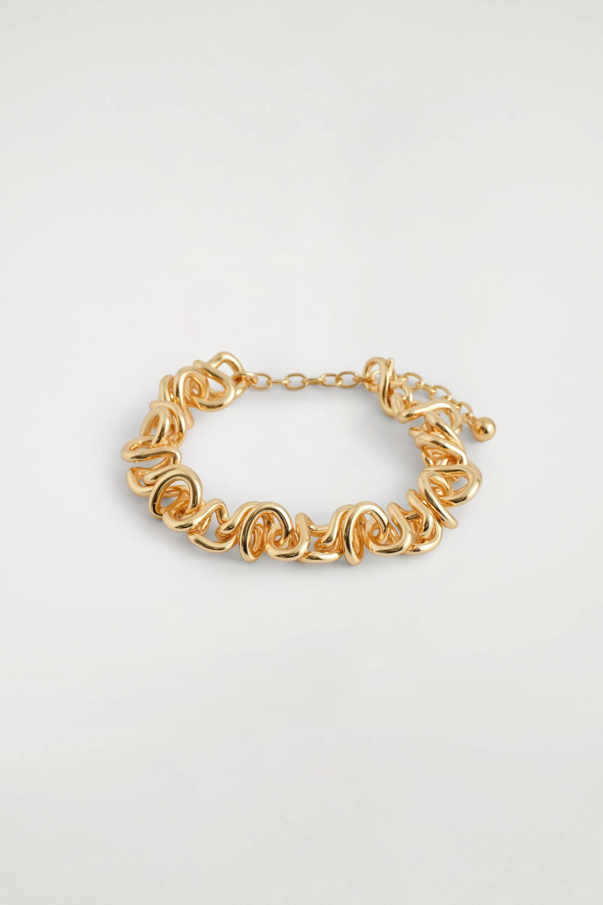 BRACELET À MAILLONS NOUÉS - DORÉ