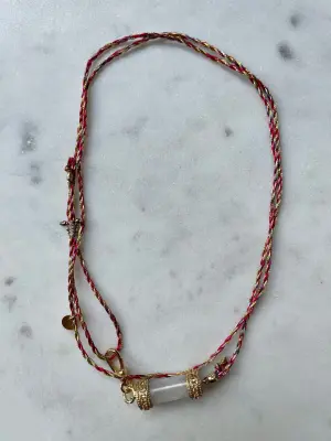Nouveau ! ROOM SERVICE JEWELRY Collier Multi tours Deva Cordon Moonstone — photo 3
