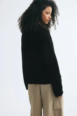 Pull décontracté - Noir — photo 2