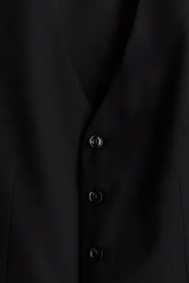 Gilet de costume Slim Fit - Noir — photo 5
