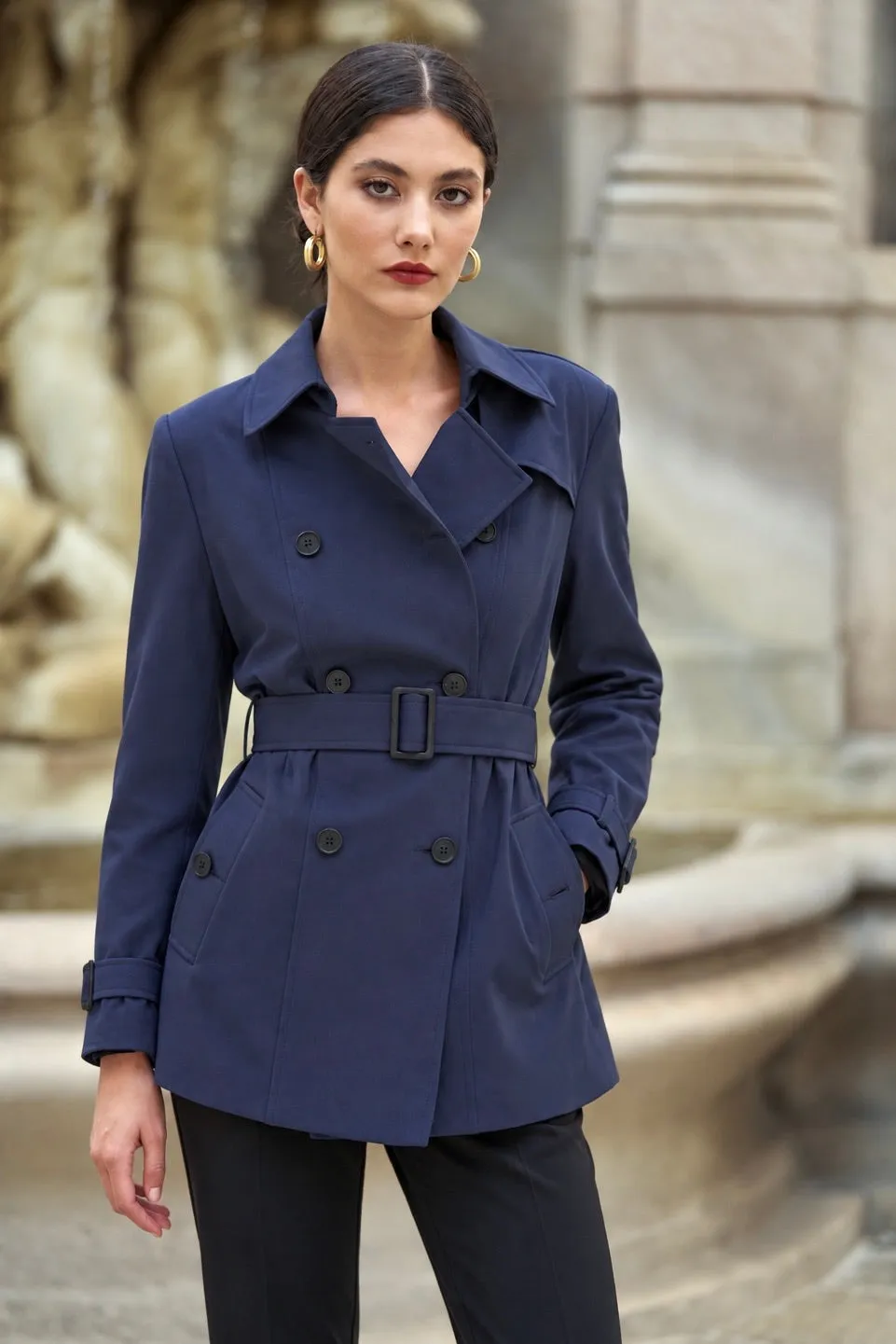 Leanne Short Trench Coat