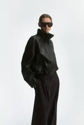 Pantalon chic à jambes larges - Marron foncé — photo 2