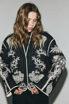 Veste matelassée THERMOLITE® - Noir/motif — photo 2