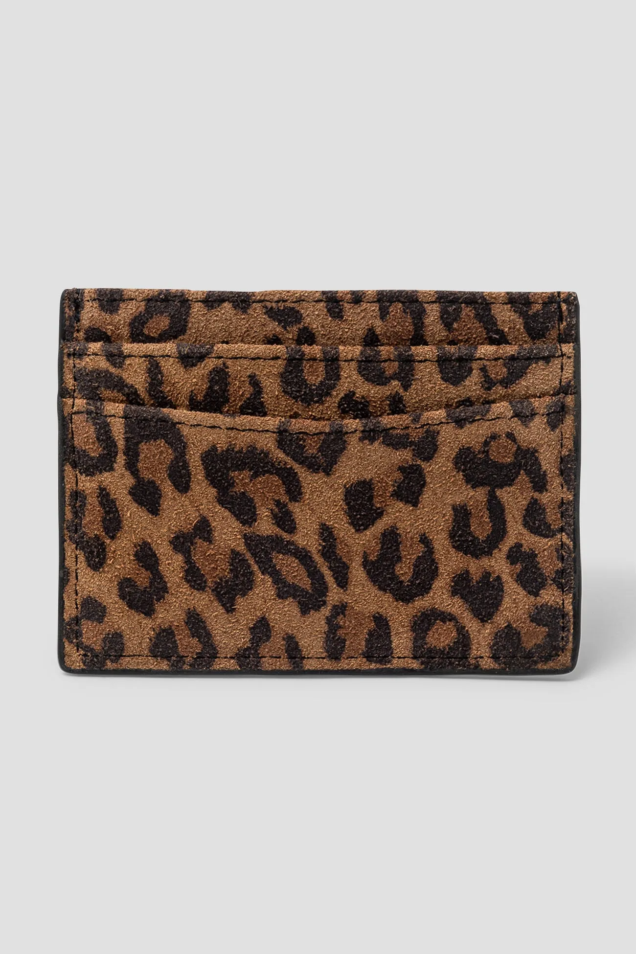 Porte-cartes léopard en cuir