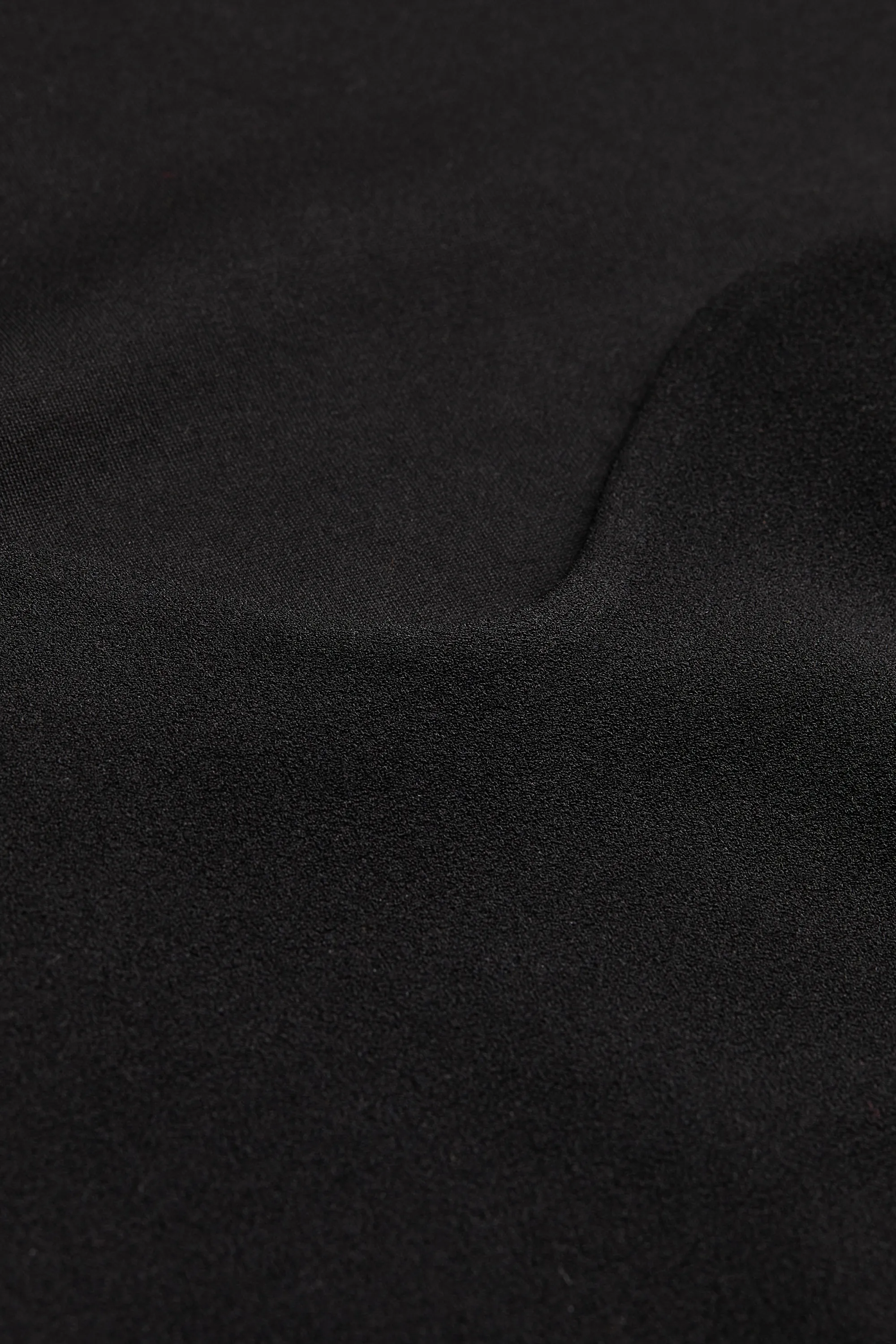 Top ajusté en jersey - Noir